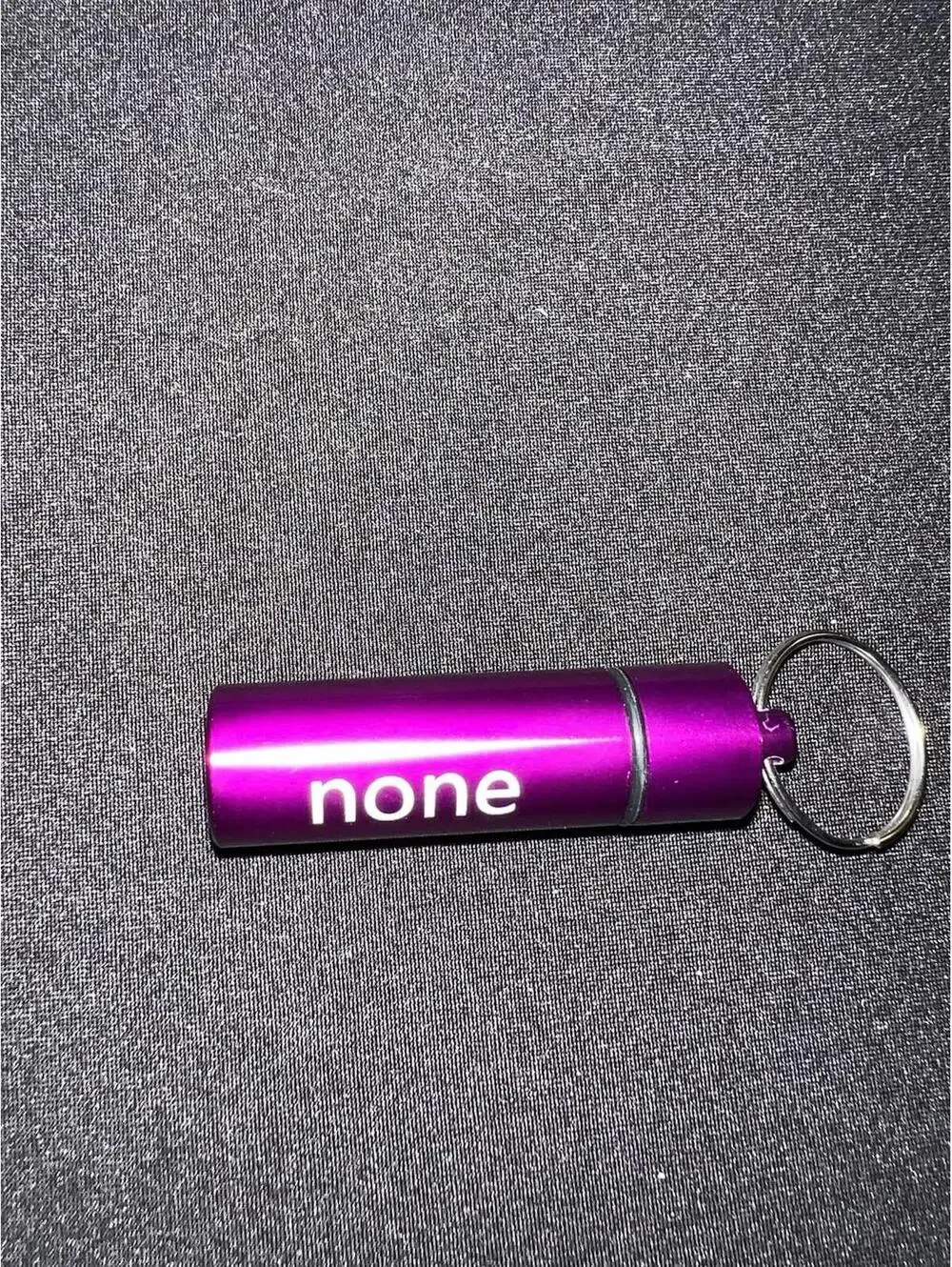 5 Waterproof Small Metal Pill Box Bottle Holder Container Keychain